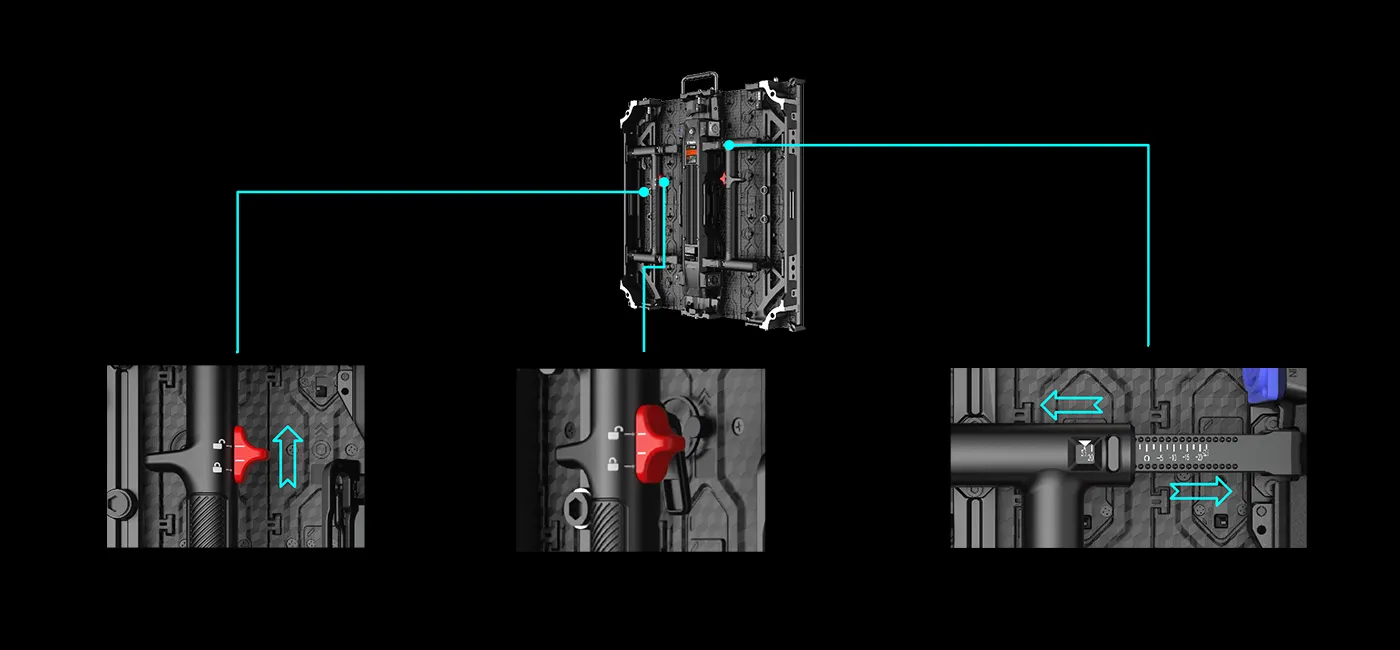 Convenient Cabinet Curve Range Adjustment